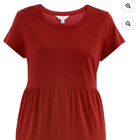 Time and Tru Women’s Red Balloon Pocket Tiered Dress Size XL NEW - Picture 5 of 6